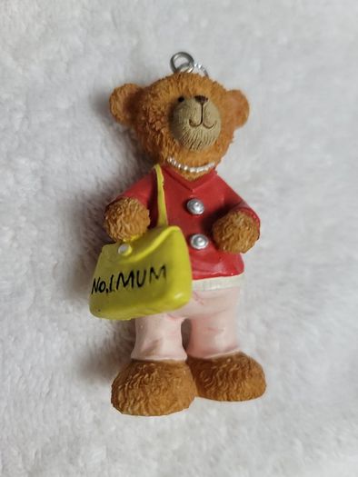 Ornament Teddy No. 1 Mum Number 1 Mum Mother Mom Mam
