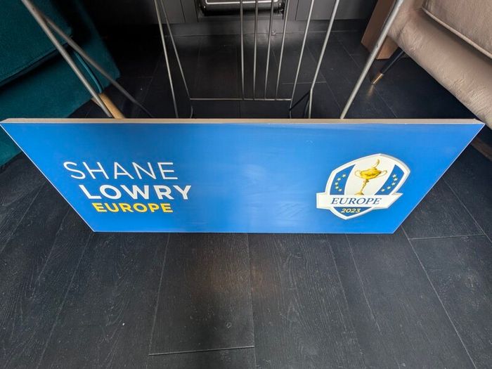 Ryder Cup Memorabilia - Practice Area Sign Shane Lowry