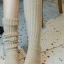 Beige Leg Warmers Image 2