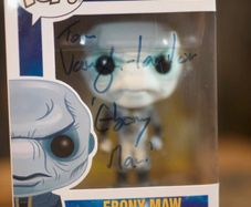 Marvel comics Ebony Maw Avengers Infinity War 291 Signed Funko POP Autographed by Tom Vaughan Lawlor