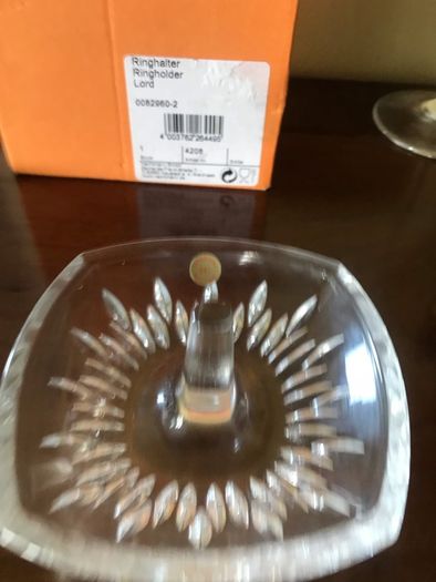 Bleikristall Ring Holder