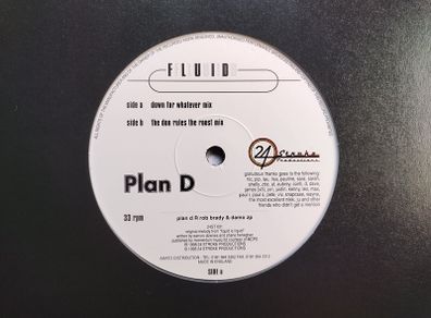 Plan D - Fluid - 24 Stroke Productions - Seriously UNDER-RATED Late 90s Trance GEM Banger!! Near MINT Copy!
