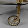 Hollywood Regency Brass & Glass Bar or Drinks Trolley Image 6