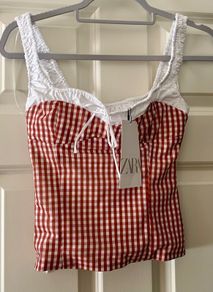 Top (Zara gingham top)
