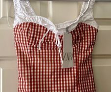 Top (Zara gingham top)