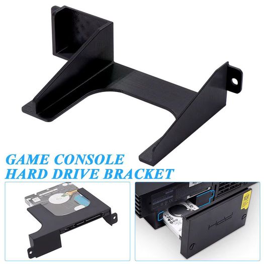 2.5IN Hard Drive Bracket For PS2 SATA Network Adapter 3D Printed Stand Holder HDD Bracket SSD Stand For PS2 Fat Game Co
