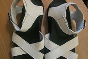 White Chunky Strap Sandals