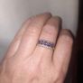 9C Yellow Gold Diamond and Amythest Dress Ring Image 2