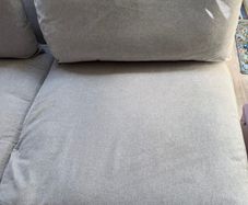 Modern Grey Fabric Corner Sofa  2 Piece Modular L Shape Couch
