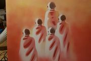 Painting of monks