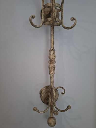 Vintage Wall Mounted Coat Rack, Antique Style Hooks