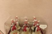 6 Christmas TLight penguin candles