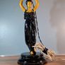 Vintage Cast Iron Lamp 1950s / 60s Image 9