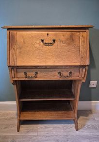 Edwardian Oak Bureau