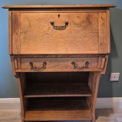 Edwardian Oak Bureau
