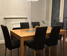 Dining table and 6 chairs
