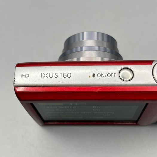 Canon IXUS 160 20MP Digital Camera Red - Full Kit