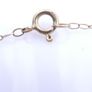 Vintage 9Ct Gold  Necklace With Real Pearl Pendant length 19,8" - 0,75g Image 10