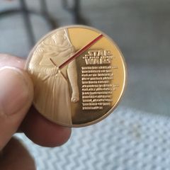 Star Wars / Film - Medaille - 24 Karat Vergoldet - Koloriert - Selten