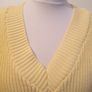 Topshop Ladies Yellow Jumper NWT V Neck Size XL Baggy Sweater Top CAN POST Image 7