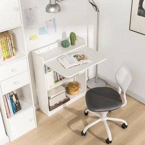 Folding table with 3 shelves  Folding Desk  Computer Desk