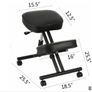 Ergonomic Kneeling Chair Adjustable Stool Beautify Hips Durable Black Mobile Image 8