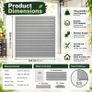 Heavy Duty PVC Garage Slatwall Panels 4ft x 4ft Grey Wall Storage Organiser Image 3