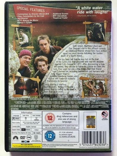 Without A Paddle [2004] Seth Green, Matthew Lillard, Dax Shepard & Burt Reynolds [Movie DVD]