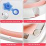 Baby Bath Tub Foldable Bathtub, Newborn Baby Plastic Bathtub with cushion pad Foldable Anti-Slip legs Collapsible tub for Toddler Baby kids Bathing Image 6