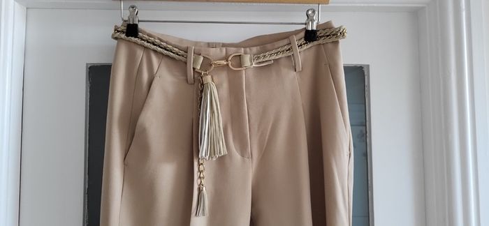 CAMBIO Kate tan cigarette style pants Sz 10UK - Bnwot -Rrp 159.90