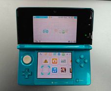Nintendo 3DS Aqua Blue | 32GB SD Card