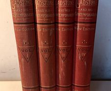 Gladstone Blackie And Son Antique Bookset Four Volumes