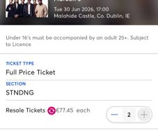Two Maroon 5 Concert Tickets