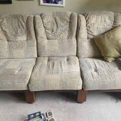 Dutch Oak 3-Seater Sofa