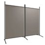2-Panel Room Divider Anthracite 175x180 cm Fabric Image 3