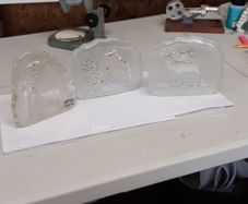Glass crystal ornaments