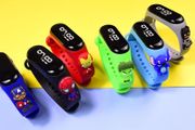Marvel Spider-Man Batman Children's Watch Cartoon Fashion Watches Electronic Digital LED Display Watches Waterproof Holiday Gift Kids Watches