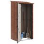 Garden Sheds Brown 103 x 74 x 200 cm Metal Image 2