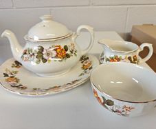 Vintage English Ironstone Tea Set from Royal Brampton