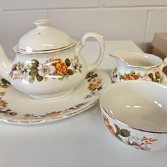 Vintage English Ironstone Tea Set from Royal Brampton
