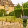 JARDIN de PROVENCE Garden Swing Vintage Wrought Iron Porch Swing in Romantic French Country Style Image 5