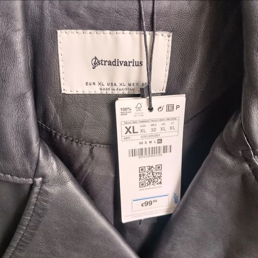 Stradivarius leather jacket