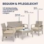 Garden Furniture Set for 4 People  Weatherproof Rattan Effect Image 7