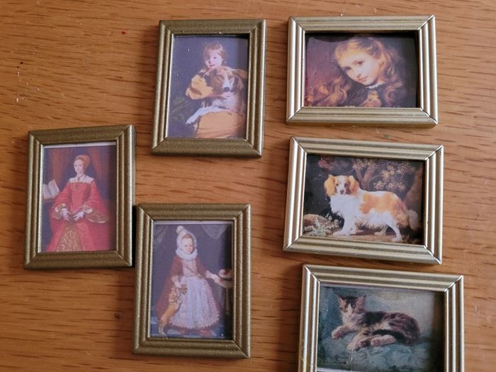 Miniature Paintings, pictures for dolls houses