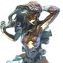 Woman With Naked Bust (35cm, 4.5kg) - Patinated Bronze, Signed Image 3