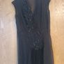 Nougat (London) Sheer Black Dress. Size 14 (3). Image 2