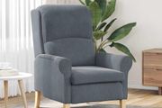 Armchair Dark Grey Velvet