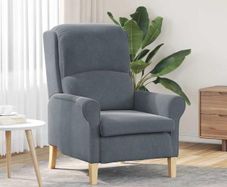 Armchair Dark Grey Velvet