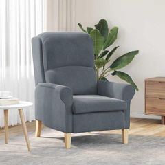 Armchair Dark Grey Velvet