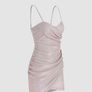 Teen disco ruched dress Image 7